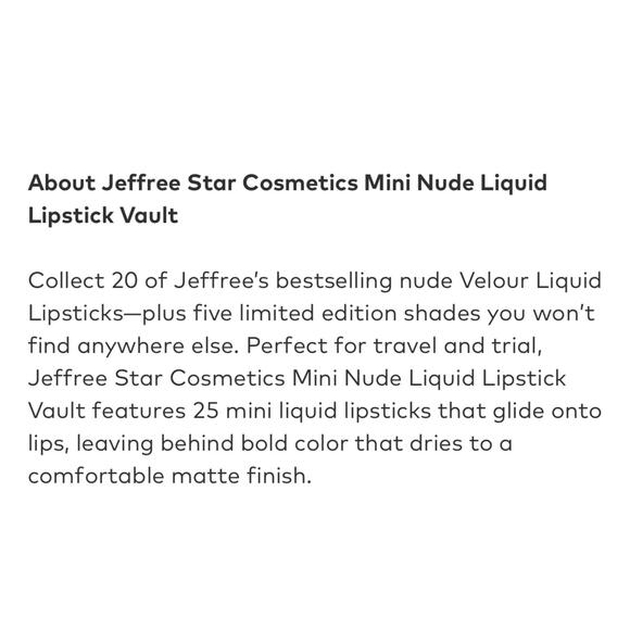 NEW Jeffree Star Mini Nude Liquid Lipstick Vault Collection of 25 - Picture 10 of 11